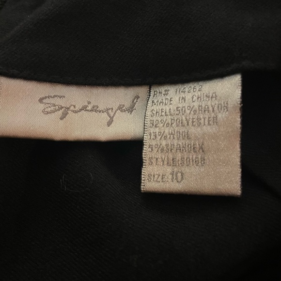 Spiegel Wool Blend Pleated Super Wide Leg Pants. - Picture 7 of 8